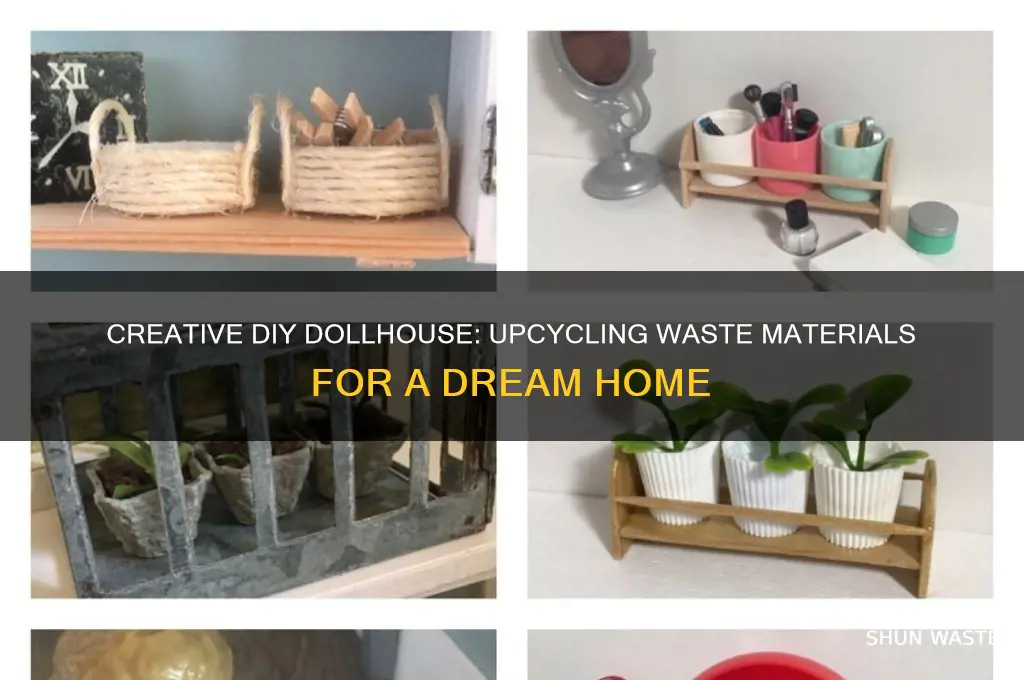 how to make a doll house with waste material