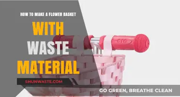 Eco-Friendly Crafting: Create a Stunning Flower Basket Using Recycled Materials