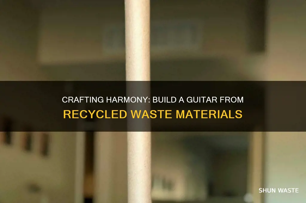 how to make a guitar out of waste material