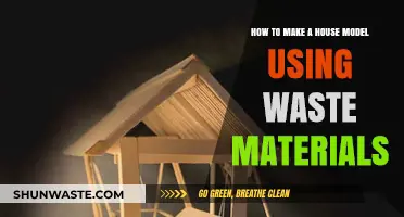 Eco-Friendly Creativity: Crafting a House Model from Recycled Waste Materials
