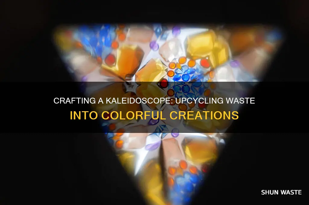 how to make a kaleidoscope with waste materials