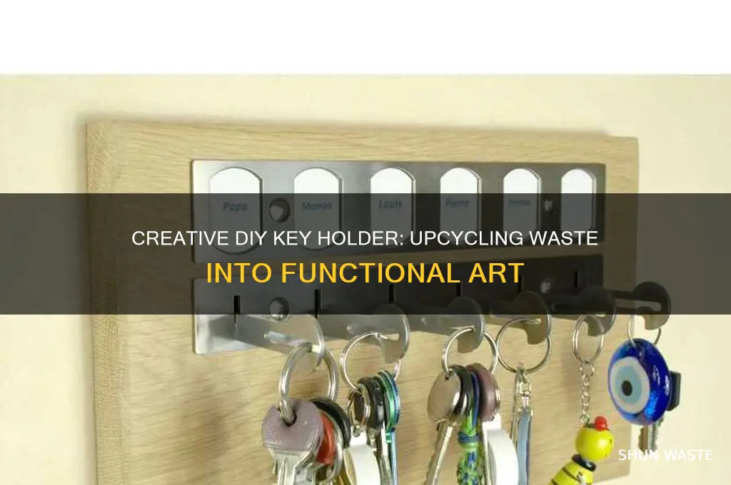 how to make a key holder out of waste