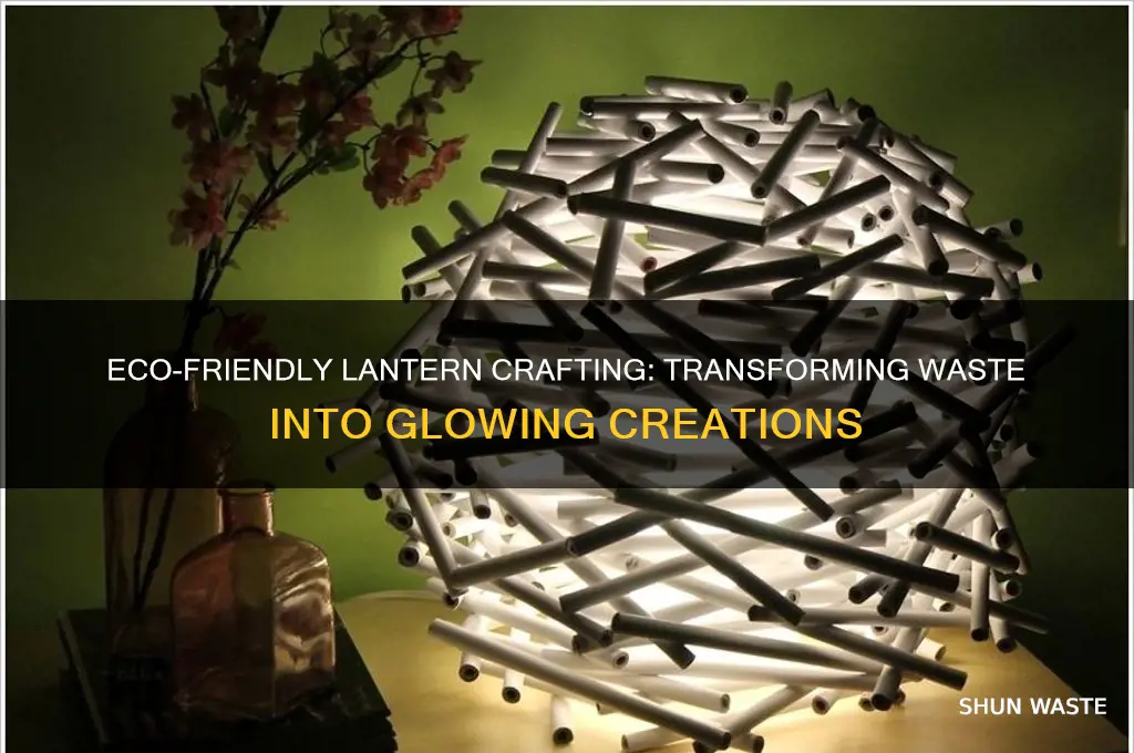 how to make a lantern out of waste materials