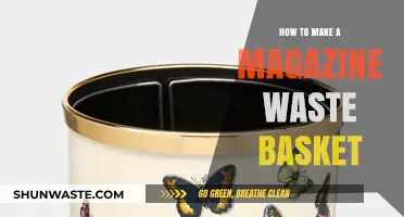 Creative Recycling: Crafting a Stylish Magazine Waste Basket at Home