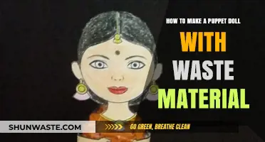 Crafting Eco-Friendly Puppet Dolls from Recycled Waste Materials
