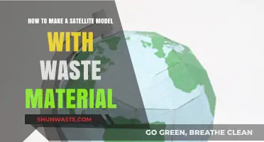 DIY Satellite Model: Crafting with Recycled Waste Materials Easily