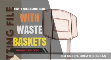 Creative DIY: Crafting a Small Table Using Repurposed Waste Baskets