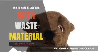 Crafting Cuddly Teddy Bears from Recycled Waste Materials Easily