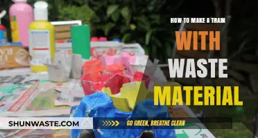 Creative Eco-Friendly Train Craft: Upcycling Waste into a Fun Model