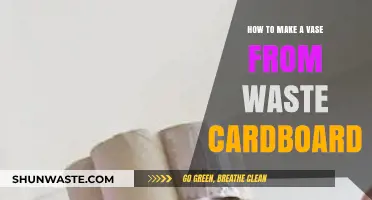 Creative Upcycling: Crafting a Stunning Vase from Waste Cardboard