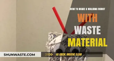 Crafting a Walking Robot Using Recycled Waste Materials Easily