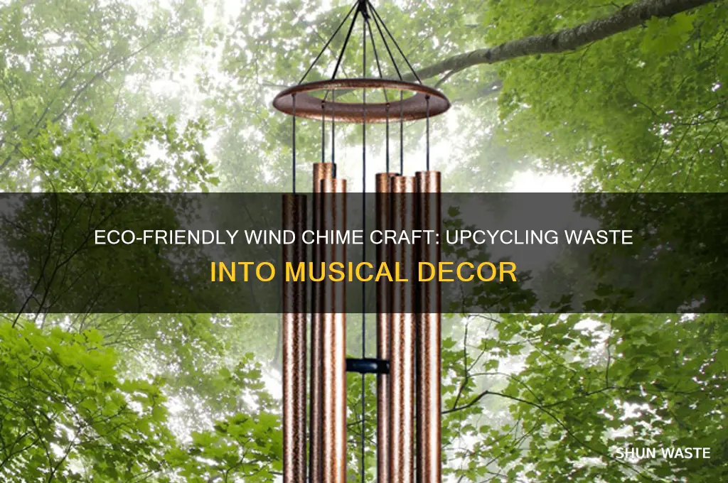 how to make a wind chime out of waste material