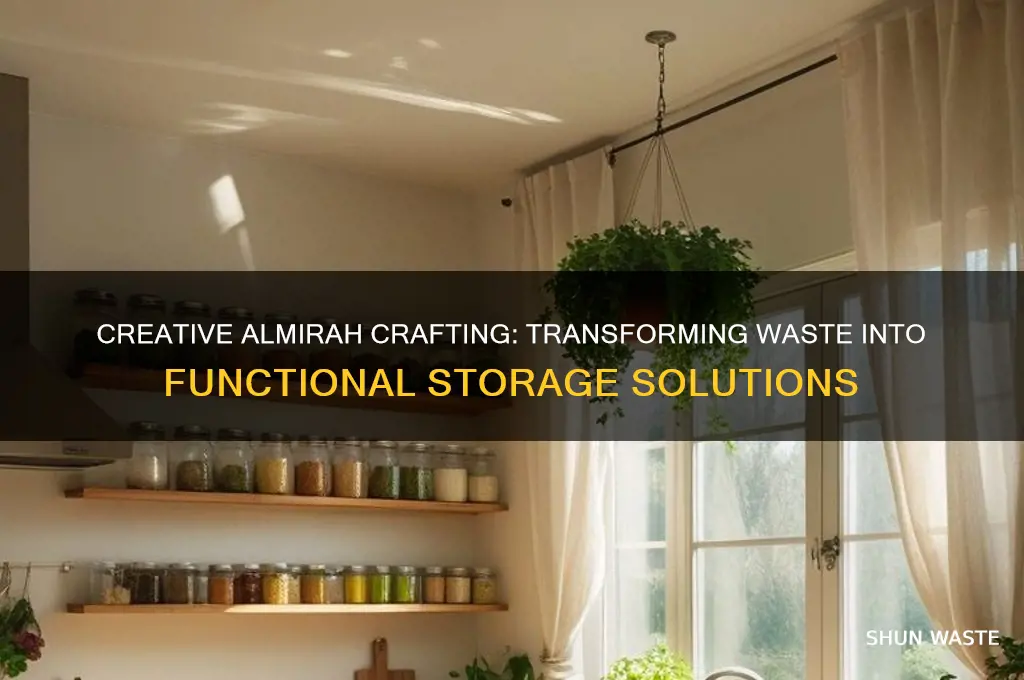 how to make almirah with waste material
