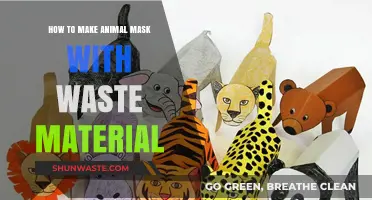 Crafting Eco-Friendly Animal Masks Using Recycled Waste Materials