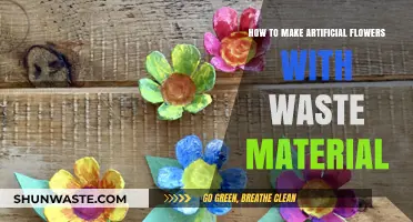 Creative Recycling: Crafting Beautiful Artificial Flowers from Everyday Waste Materials