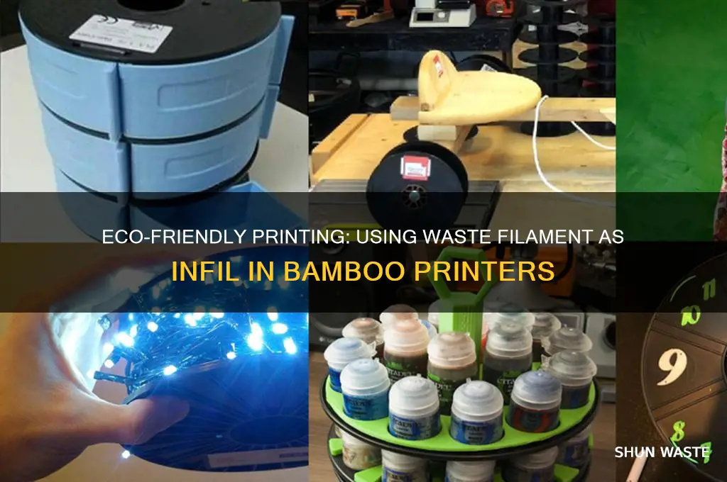how to make bamboo printer use waste filament as infil
