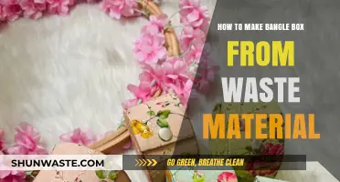 Creative DIY: Crafting a Bangle Box from Recycled Waste Materials