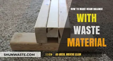 Crafting a DIY Beam Balance Using Recycled Waste Materials