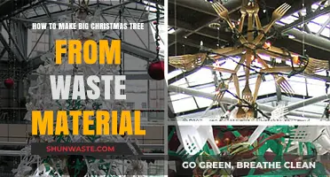 Eco-Friendly Christmas: Crafting a Giant Tree from Recycled Materials