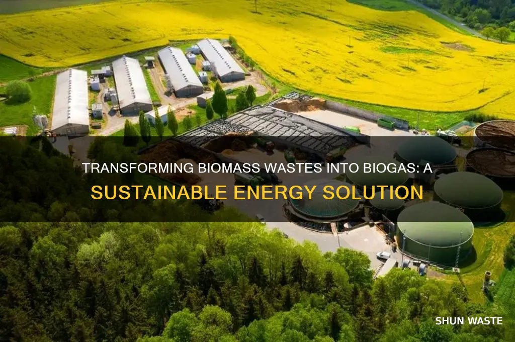 how to make biogas from biomas wastes