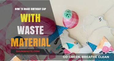 Creative DIY Birthday Cap Ideas Using Recycled Waste Materials