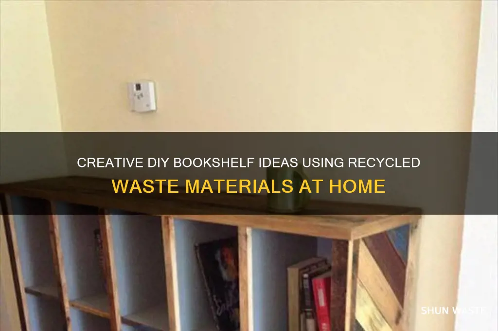 how to make bookshelf at home with waste material