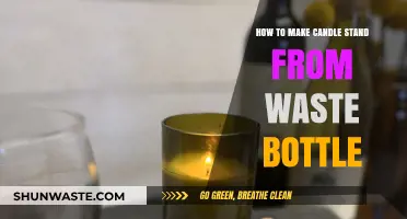 Eco-Friendly DIY: Crafting a Candle Stand from Recycled Bottles