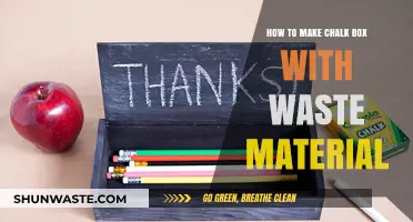 Eco-Friendly DIY: Crafting a Chalk Box from Recycled Waste Materials