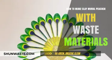 Crafting a Stunning Clay Peacock Mural Using Recycled Waste Materials