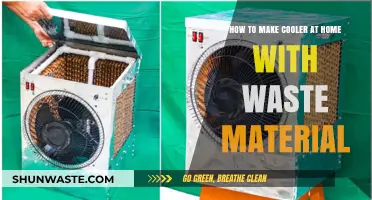 DIY Eco-Friendly Cooler: Crafting Comfort from Recycled Waste at Home