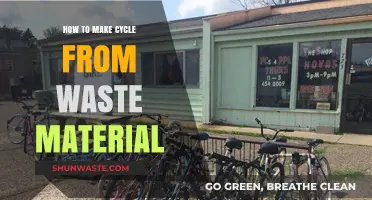 Eco-Friendly DIY: Crafting a Cycle from Recycled Waste Materials