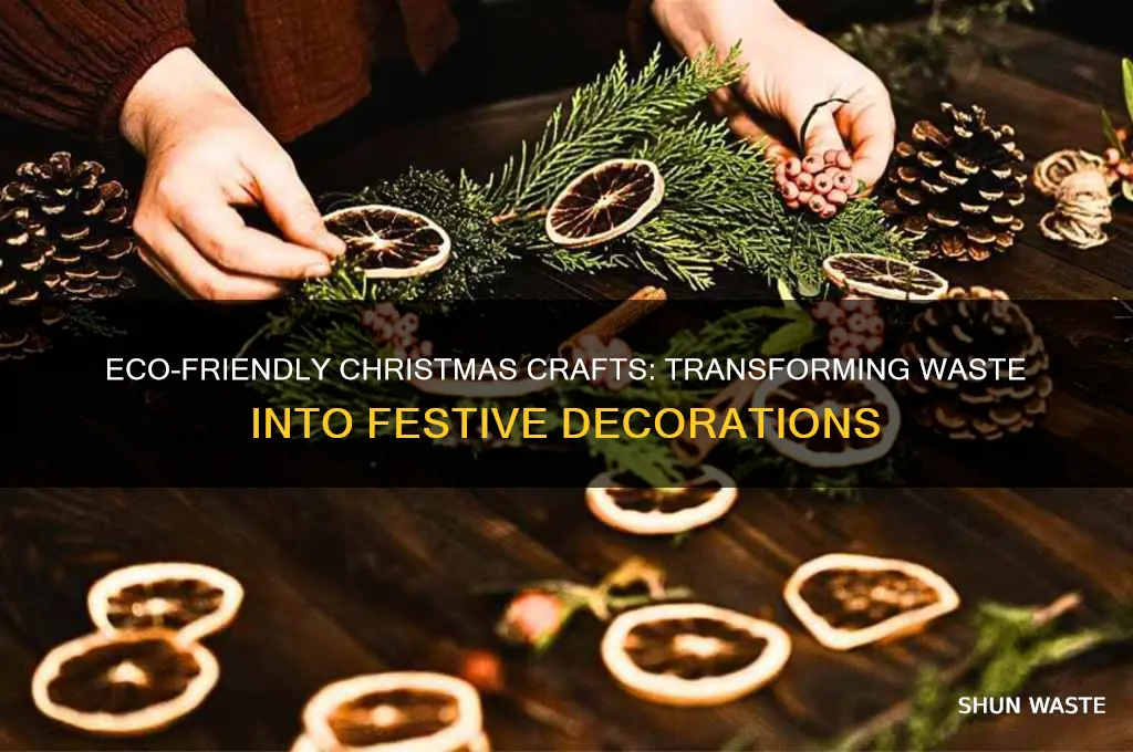 how to make decorative items from waste material for christmas