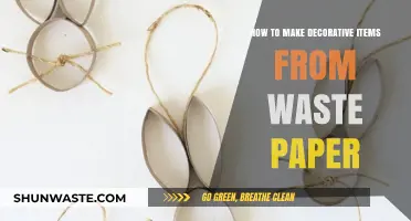 Creative Upcycling: Transforming Waste Paper into Stunning Decorative Items