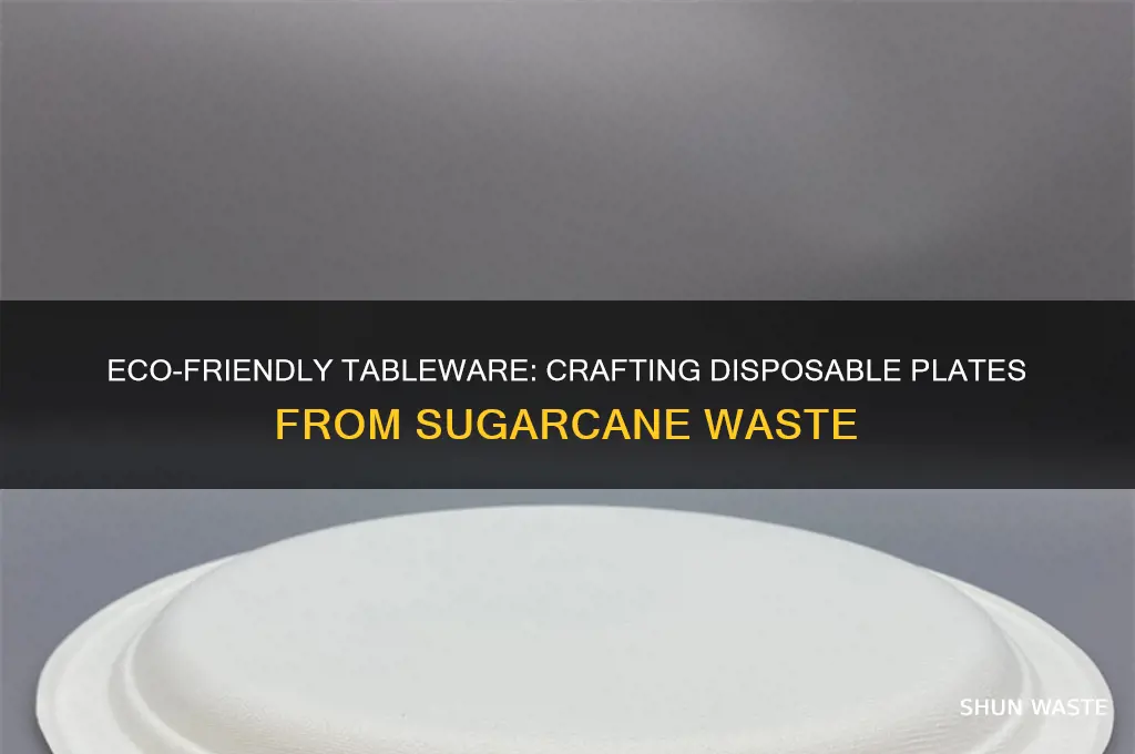 how to make disposable plates from sugarcane waste