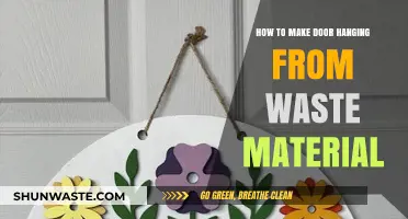 Creative DIY Door Hanging Ideas Using Recycled Waste Materials