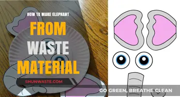 Creative Recycling: Crafting an Elephant from Everyday Waste Materials