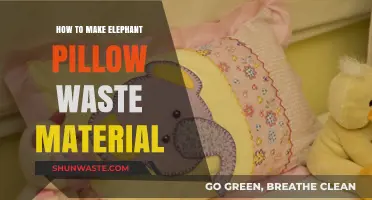 Creative DIY: Crafting an Elephant Pillow from Recycled Waste Materials