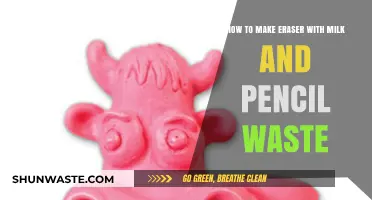 DIY Eraser Craft: Upcycling Milk and Pencil Waste Creatively