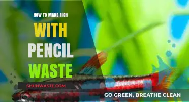 Creative Recycling: Crafting Fish Art from Pencil Shavings Waste