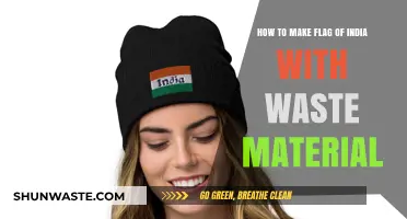 Crafting India's Tricolor Flag Using Recycled and Waste Materials