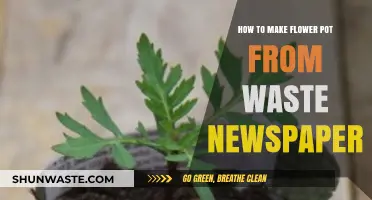 Eco-Friendly Crafting: Create Beautiful Flower Pots from Waste Newspaper