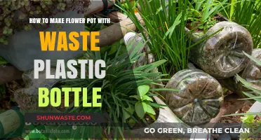 Eco-Friendly Gardening: Crafting Flower Pots from Waste Plastic Bottles