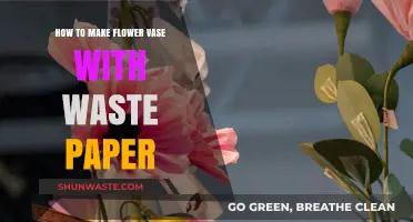 Creative DIY: Crafting a Beautiful Flower Vase from Waste Paper