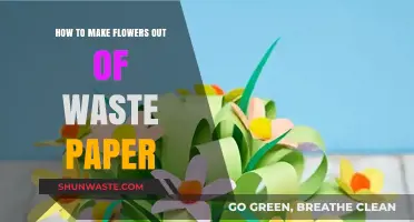 Creative Recycling: Crafting Beautiful Flowers from Waste Paper Easily