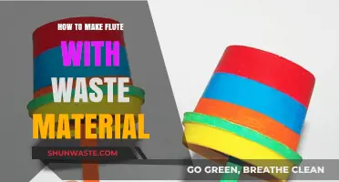 Crafting Melodies: DIY Flute from Recycled Waste Materials