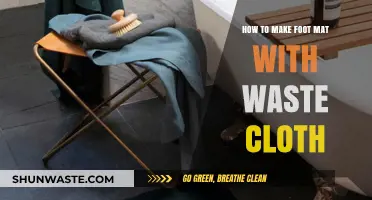 Creative Recycling: Crafting a Foot Mat from Waste Cloth Easily
