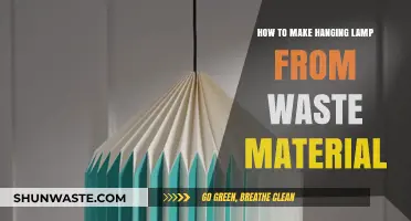 Creative DIY: Crafting a Hanging Lamp from Recycled Waste Materials