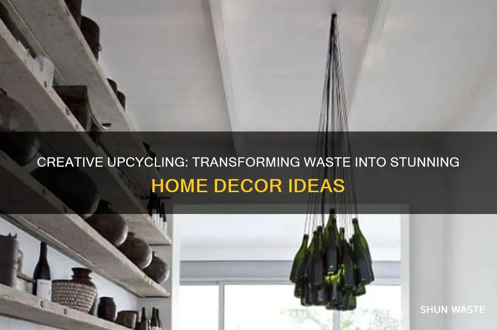 how to make home decor from waste material