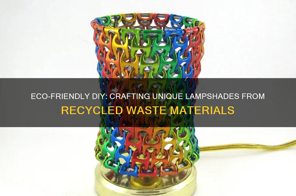 how to make lampshade with waste material