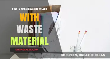 Creative DIY: Crafting Eco-Friendly Magazine Holders from Recycled Waste